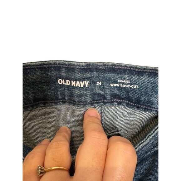 Old Navy Women's Jeans Mid-Rise Wow Bootcut Straight Fit Medium Wash Sz. 24 NWT - Picture 6 of 11
